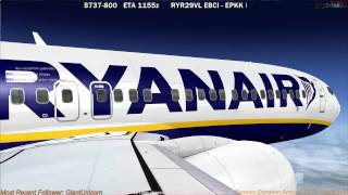 [FSX] PMDG 737 NGX | Brussels Charleroi (EBCI) to Krakow (EPKK) Part 2