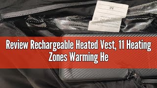 Review Rechargeable Heated Vest, 11 Heating Zones Warming Heated Jacket Rechargeable Heated Vest wit