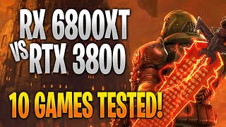 AMD RX 6800XT vs Nvidia RTX 3080 | 10 Game Benchmark Test and Gameplay