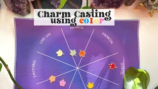 Charm Casting Reading Using ONLY Colors & Casting Cloth