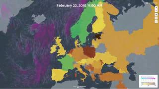 Carbon Intensity of Europe Electricity Consumption in 2019