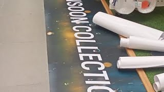 vinyl pesting on floor by easy Print goa