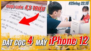 ĐI MUA 4 CHIẾC iPHONE 12 CHO SCHANNEL: ĐƯỢC GIẢM 4,5 TRIỆU ?? | #25vlog 22.10