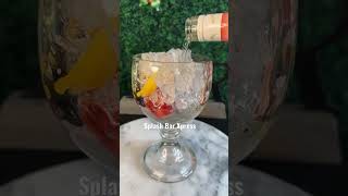 Malibu Peach & Strawberry Rum Punch #recipe #foodie #cocktail #shortsfeed #shorts