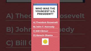 Who was the youngest USA President? #quiz #trivia #quiztime