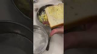 Making garlic bread