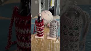 Crochet Bottle Holder #diy #fyp #shorts#crochet #hobby#craft #creative #artist #yarn #entertainment