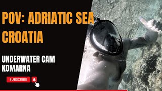 POV: Adriatic sea underwater 2024