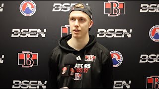 Leevi Merilainen Postgame Availability - February 28, 2024