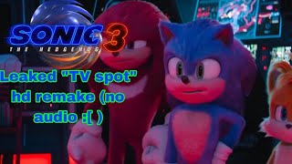 Sonic 3 Leaked "TV spot" hd remake, no audio :(