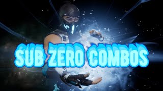 Mortal Kombat 11 Sub Zero Combos!