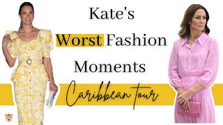 Kate Middleton's 5 WORST Fashion Moments | Royal Caribbean Tour Edition | The Duchess of Cambridge