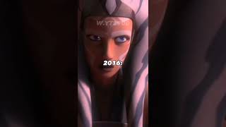 Evolution of Ahsoka Tano||#starwars #ahsokatano #shorts