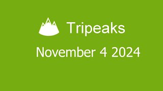 Microsoft Solitaire Collection - Tripeaks - November 4 2024