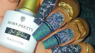 #new BORN PRETTY REFLECTIVE GLITTER FLASH GEL | REVIEW | SWATCHES | #nailart | #nailsinspiration