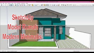 SketchUp Model Rumah  Modern Minimalis