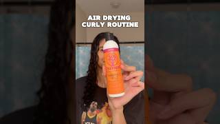 A easy routine when chilling at the house #curlyhairroutine