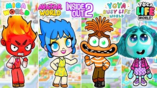 Inside Out in Avatar World vs Toca Life World | I Was Adopted by Emotions | Pazu