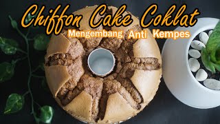 Cara Membuat Chiffon Cake Coklat Selembut Kapas | MENGEMBANG ANTI KEMPES