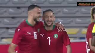 ملخص مباراة المغرب و أفريقيا الوسطى 4-1 وتألق حكيم زياش 🔥🔥🔥