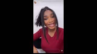 NORMANI NEW INSTAGRAM STORY 2021 RAPPING NICKI MINAJ