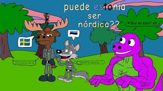 Estonia puede ser nórdica?? 🤔🇪🇪 meme(countryballs) pero con animalitos xd #countryballs #flipaclip