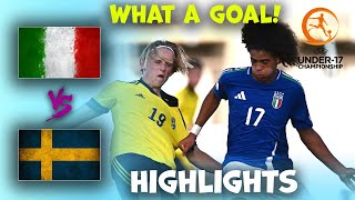 Italy v Sweden | U17 Euro Championship | Highlights 27-05-2024