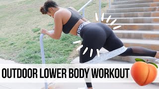 THE BEST LOWER BODY OUTDOOR WORKOUT ~ no equipment needed ~