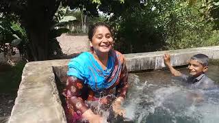 Nehany ka maza Agya _ Pak Village  Tubewel Vlog _Rural Life Vs Urban life