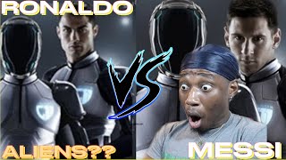 Galaxy11 Messi and C Ronaldo vs aliens full match Americans First Reaction |Tried to play Ronaldo🙄