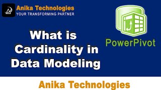 What is Cardinality in Data Modeling | Relational Data Modeling| Anika Technologies