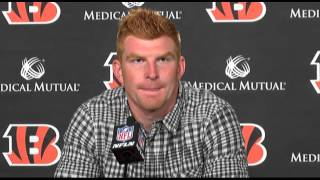 Andy Dalton talks after Bengals beat Titans