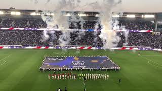 LA GALAXY pregame CEREMONY & NATIONAL ANTHEM