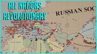 What if The World was Revolutionary? HOI4 - Kaiserreich Hearts of Iron 4 Timelapse