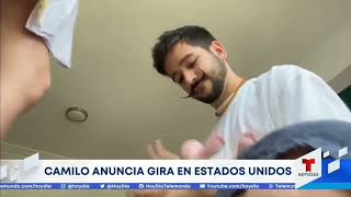 Camilo habla de gira por USA