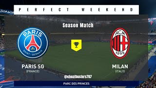 PARIS SG vs MILAN | Season 23/24 [4K60] FIFA 23 #football #soccer