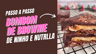 DIRETO DA NOSSA PRODUÇÃO BOMBOM DE BROWNIE COM RECHEIO DE NINHO E NUTELLA