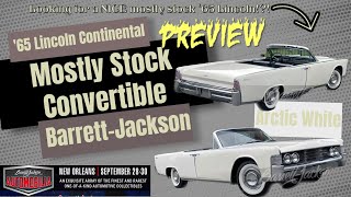 PREVIEW - 1965 White Lincoln Continental Convertible - Auction