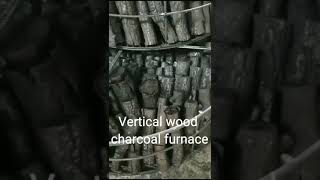 smokless vertical wood charcoal furnace! hoist coconut shell carbonization furnace!