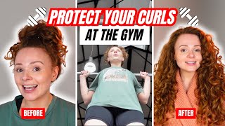 HOW TO PROTECT CURLY HAIR WHILE WORKING OUT | curly hair gym hairstyle & after workout refresh hacks