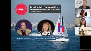 Leadership Success Story: SPHRi certification for executives. Speaker: Indira Zhunusbay  | SPHRi.