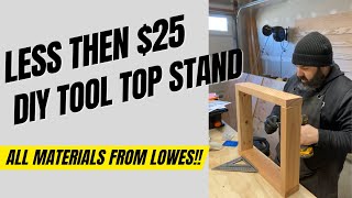 DIY Tool Top Stand for Under $25