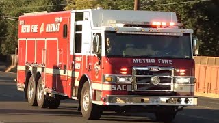 Sacramento Metro Fire District Hazmat 109 Responding