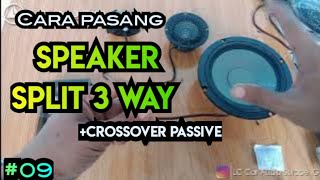 Cara Pasang Crossover Pasif 3 way #speakersplit #codia