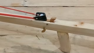 Easy to build a slingshot trigger. - วิธีทำไกหนังสติ๊กจากไม้แบบง่ายๆแบบบ้านๆ