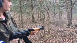 Shooting a Romanian Draco AK pistol!