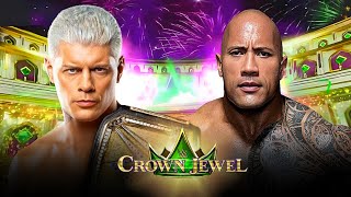 Cody Rhodes vs The Rock Undisputed WWE Championship Full Match WWE Crown Jewel 2024 Highlights