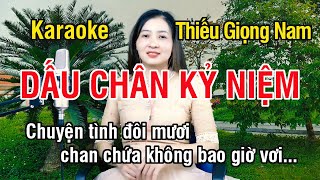 Dấu Chân Kỷ Niệm ✔ Karaoke Thiếu Giọng Nam ► Song Ca Với Ngọc Lan ❖ Thiết TV