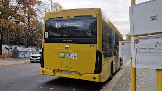 Bus Berlin | Mitfahrt im 147 von U Märkisches Museum bis U Leopoldplatz im Ebusco EE22 1955