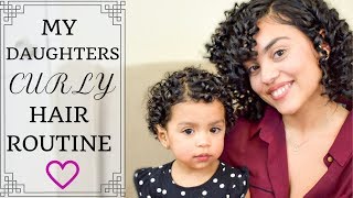 Baby Girl Curly Hair Routine!